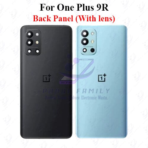 For onePlus 9R Back Panel/Backshell/ Casing +Camera Lens  With Logo-All Colors Available