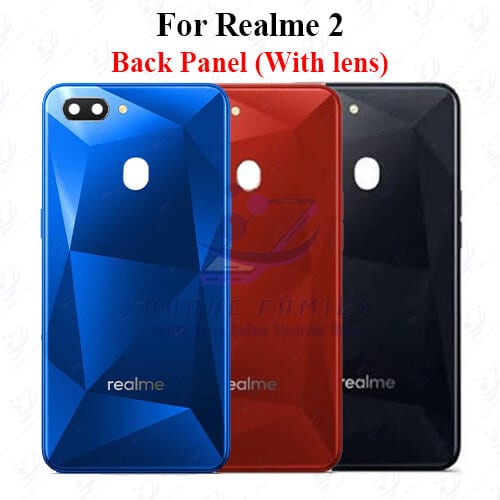For Realme 2 Back Panel/Backshell/ Casing +Camera Lens + SIde Button  With Logo-All Colors Available