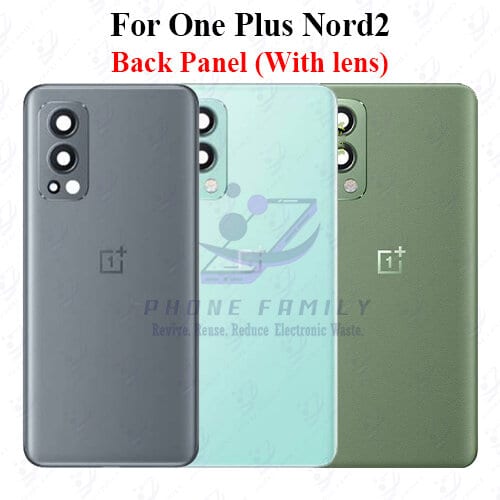 For onePlus Nord 2 Back Panel/Backshell/ Casing +Camera Lens  With Logo-All Colors Available