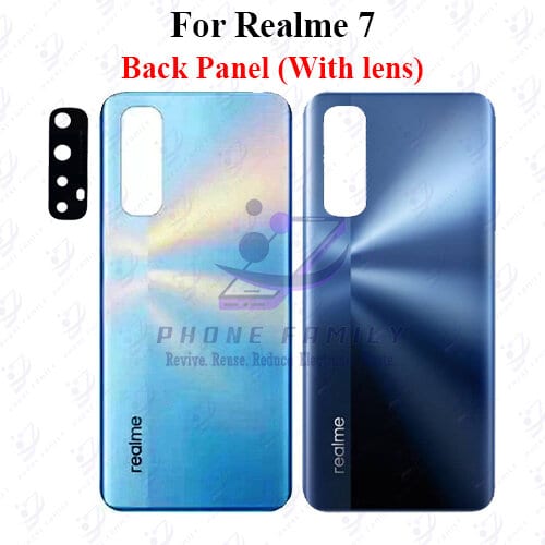 For Realme 7 Back Panel/Backshell/ Casing +Camera Lens  With Logo-All Colors Available