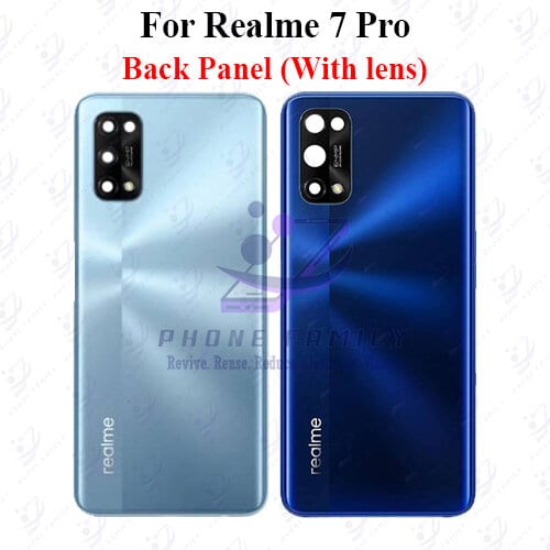 For Realme 7 Pro Back Panel/Backshell/ Casing +Camera Lens  With Logo-All Colors Available