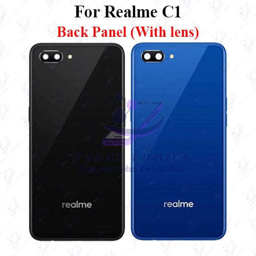 For Realme C1 Back Panel/Backshell/ Casing +Camera Lens + SIde Button  With Logo-All Colors Available
