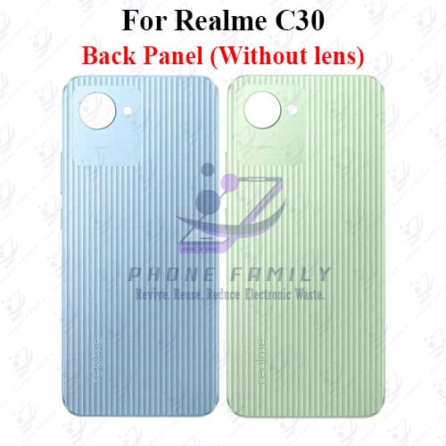 For Realme C30 Back Panel/Backshell/ Casing + SIde Button  With Logo-All Colors Available