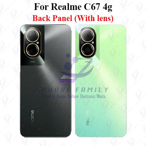 For Realme C67 4g Back Panel/Backshell/ Casing +Camera Lens  With Logo-All Colors Available