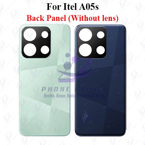 For Itel A05S Back Panel/Backshell/ Casing + Side Button With Logo-All Colors Available