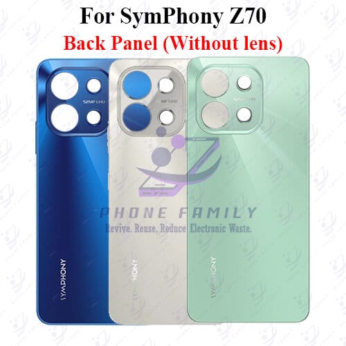 For Symphony Z70 Back Panel/Backshell/ Casing +Camera Lens+ Side Button With Logo-All Colors Available