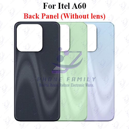 For Itel A60 Back Panel/Backshell/ Casing + Side Button  With Logo-All Colors Available