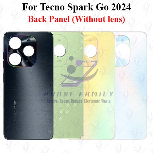 For Tecno Spark Go 2024 Back Panel/Backshell/ Casing  With Logo-All Colors Available