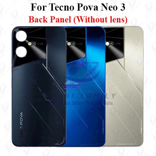 For Tecno Pova Neo 3 Back Panel/Backshell/ Casing With Logo-All Colors Available
