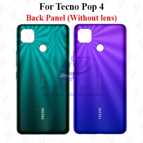 For Tecno Pop 4 Back Panel/Backshell/ Casing + Side Button  With Logo-All Colors Available