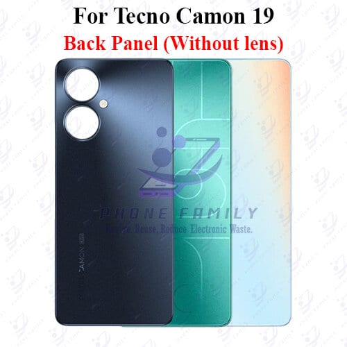 For Tecno Camon 19 Back Panel/Backshell/ Casing With Logo-All Colors Available