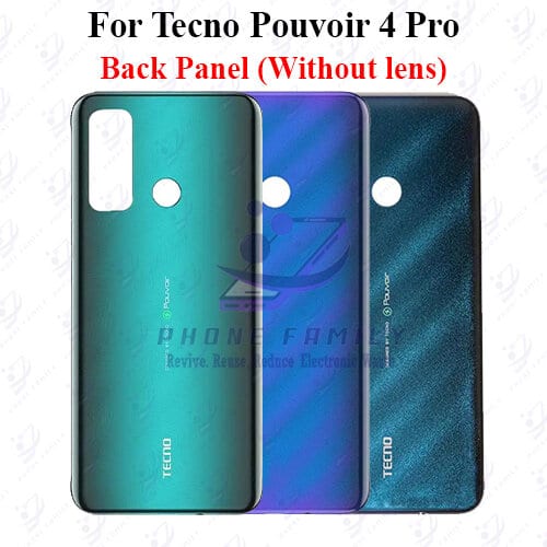 For Tecno Pouvoir 4 Pro Back Panel/Backshell/ Casing + Side Button  With Logo-All Colors Available