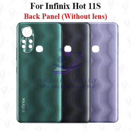 For Infinix Hot 11s Back Panel/Backshell/ Casing + Side Button  With Logo-All Colors Available