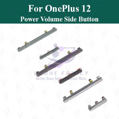 Compatible with OnePlus 12 External Side Buttons Power On Off + Volume Control Button Outside Side Keys