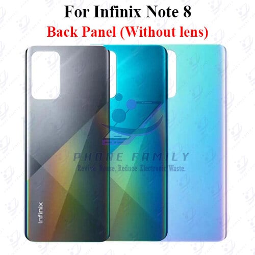 For Infinix Note 8 Back Panel/Backshell/ Casing With Logo-All Colors Available