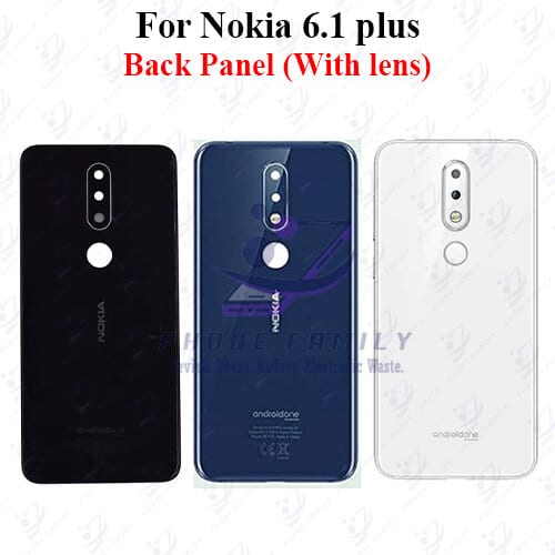 For Nokia 6.1 Plus Back Panel/Backshell/ Casing +Camera Lens  With Logo-All Colors Available