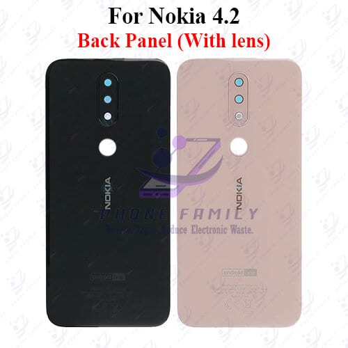 For Nokia 4.2 Back Panel/Backshell/ Casing +Camera Lens  With Logo-All Colors Available