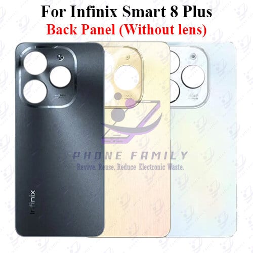 For Infinix Smart 8 Plus Back Panel/Backshell/ Casing  With Logo-All Colors Available