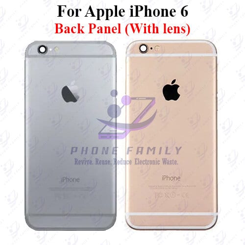 For Apple iPhone 6 Back Panel/Backshell/ Casing +Camera Lens  With Logo-All Colors Available