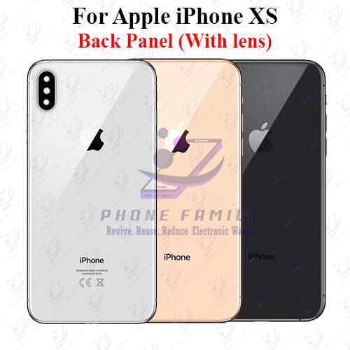 For Apple iPhone XS Back Panel/Backshell/ Casing + Camera Lens With Logo-All Colors Available