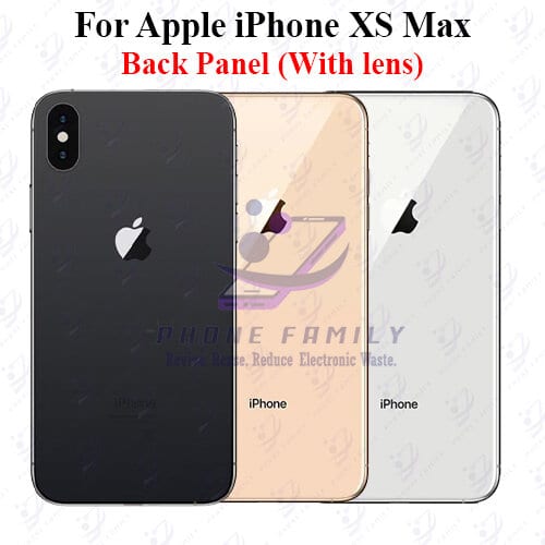 For Apple iPhone XS Max Back Panel/Backshell/ Casing + Camera Lens With Logo-All Colors Available