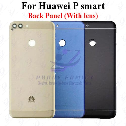 For Huawei P Smart Back Panel/Backshell/ Casing + Camera lens + Side Button  With Logo-All Colors Available