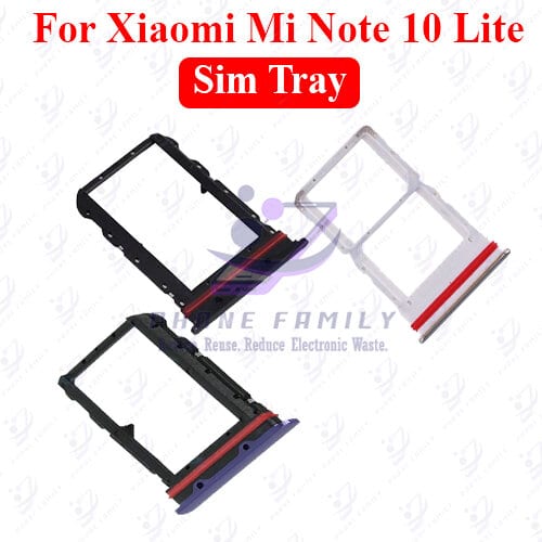 For Xiaomi Mi Note 10 Lite Sim Slot /SD Card Tray /Holder Card compatible