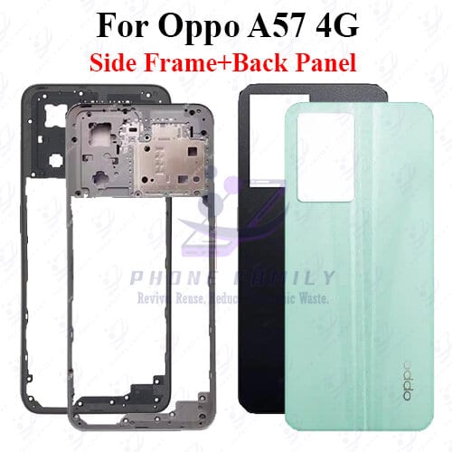 For Oppo A57 4G Full Body Housing ( Side Frame + Back Panel Without Camera Glass )