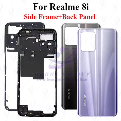 For Realme 8i Full Body Housing ( Side Frame + Back Panel Without Camera Glass )
