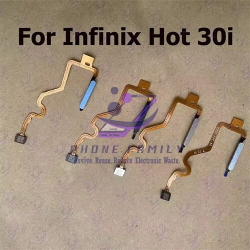 For Infinix Hot 30i Fingerprint Sensor with Flex Cable