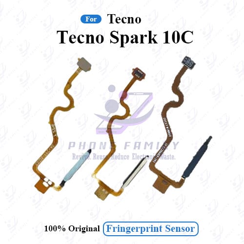 For Tecno Spark 10C Fingerprint Sensor with Flex Cable