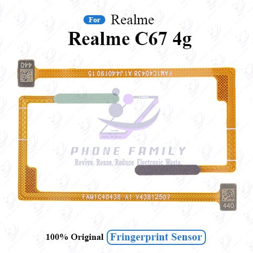 For Realme C67 4G Fingerprint Sensor with Flex Cable