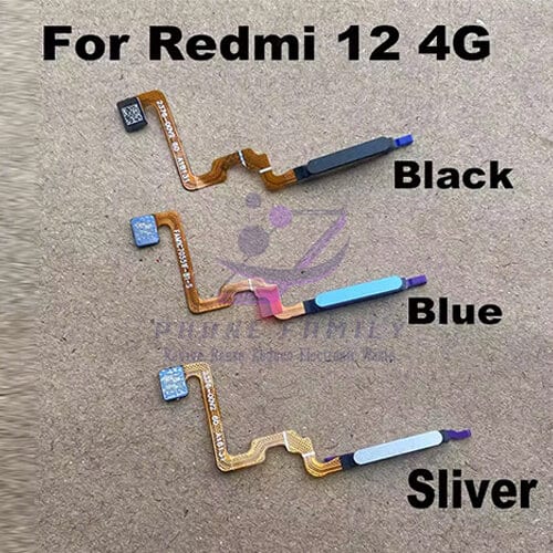 For Xiaomi Redmi 12 4G Fingerprint Sensor with Flex Cable
