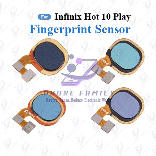 For Infinix Hot 10 Play Fingerprint Sensor with Flex Cable