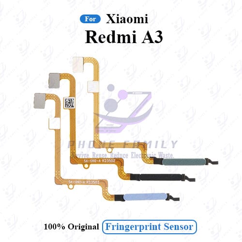 Xiaomi Redmi A3 Fingerprint Flex Cable (23129RN51X) Side Power Key Touch ID Scanner Repair Part