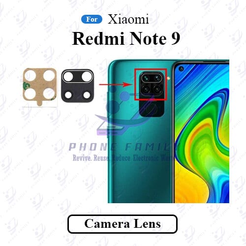 For Xiaomi Redmi Note 9 Camera Main Glass Lens  Replacement Part