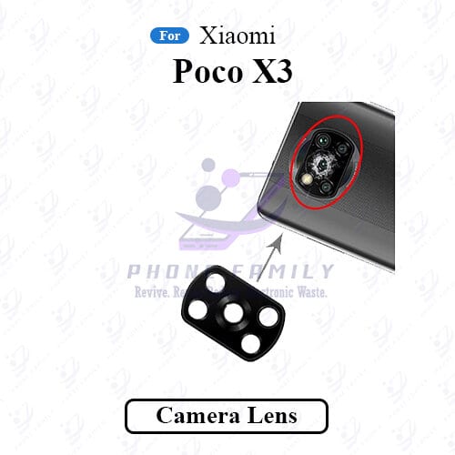 For Xiaomi Poco X3 Camera Main Glass Lens  Replacement Part