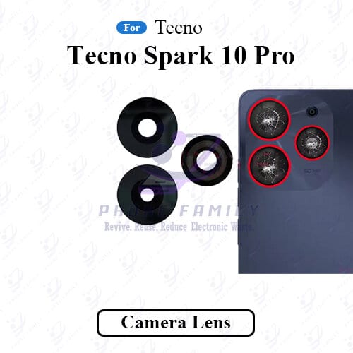 For Tecno Spark 10 Pro Camera Main Glass Lens  Replacement Part