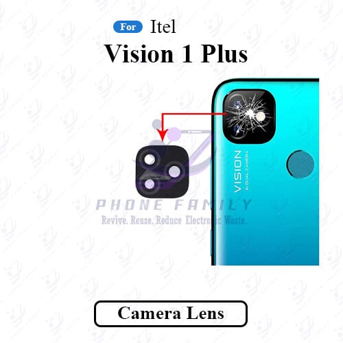For Itel Vision 1 Plus Camera Main Glass Lens  Replacement Part