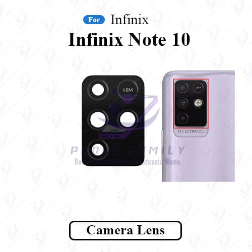 For Infinix Note 10 Camera Main Glass Lens  Replacement Part
