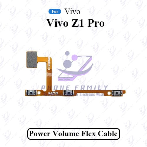 For Vivo Z1 Pro Volume Power Flex Cable On Off Power Volume Switch Side Button Flex Ribbon Repair Parts
