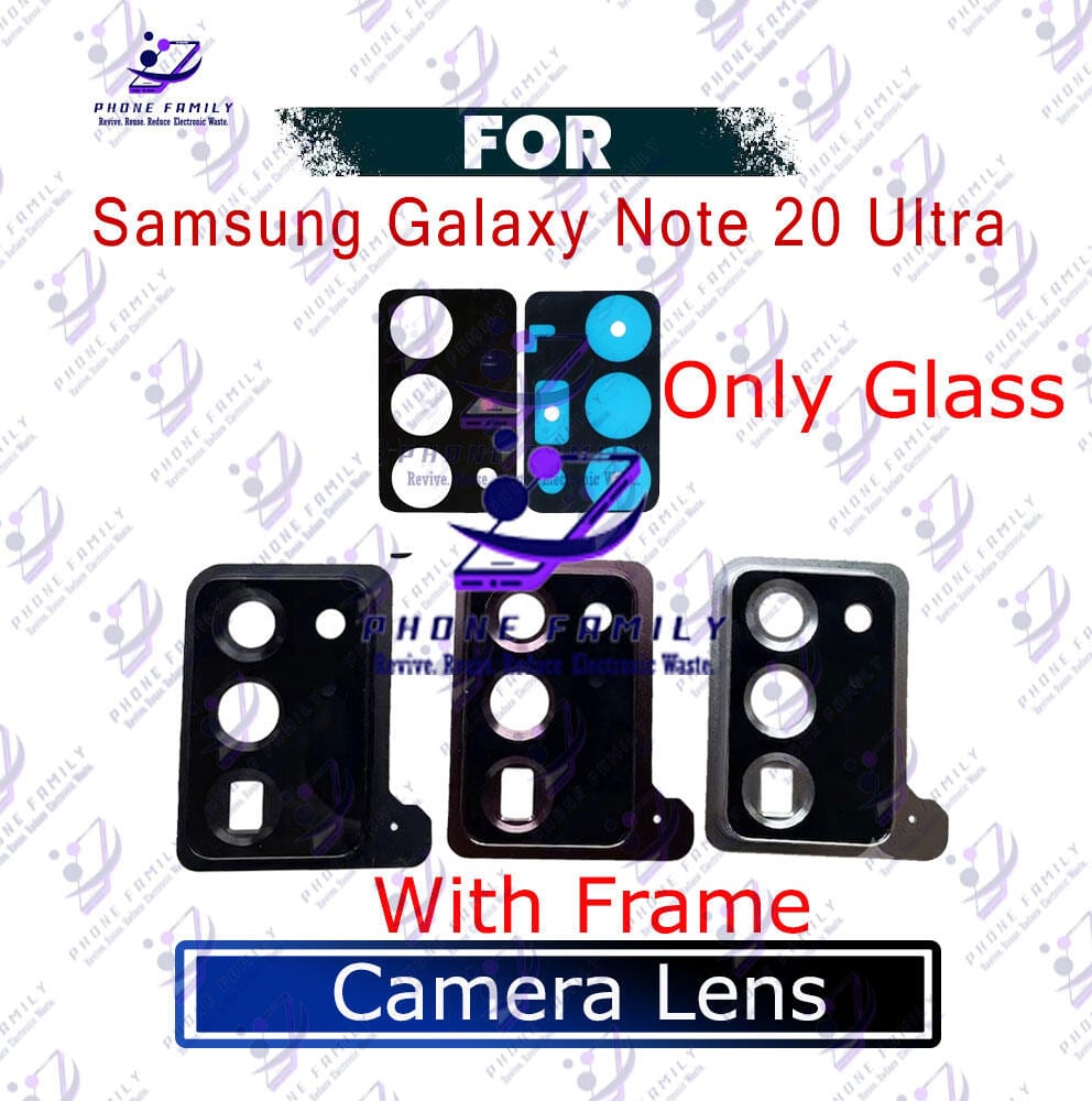 For Samsung Galaxy Note 20 Ultra Camera Main Glass Lens With Frame Replacement Part