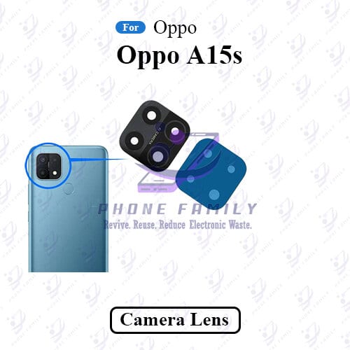For Oppo A15s Camera Main Glass Lens  Replacement Part
