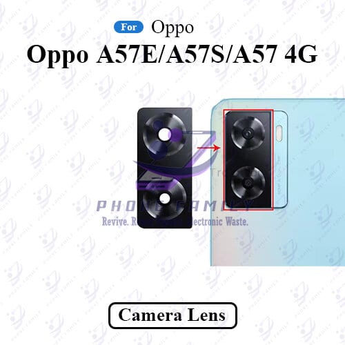 For Oppo A57 4G / A57S / A57E Camera Main Glass Lens  Replacement Part (Not Tempered Camera Glass Protector)