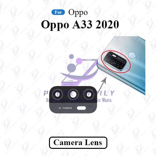 For Oppo A33 2020 Camera Main Glass Lens  Replacement Part (Not Tempered Camera Glass Protector)