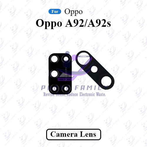 For Oppo A92/A92s Camera Main Glass Lens  Replacement Part (Not Tempered Camera Glass Protector)