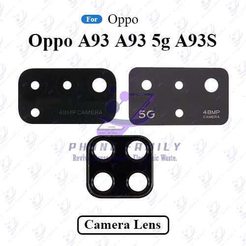 For Oppo A93 4G A93 5G A93s 5G Camera Main Glass Lens  Replacement Part (Not Tempered Camera Glass Protector)