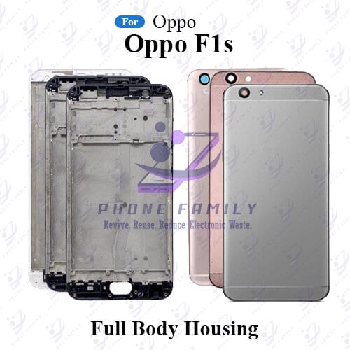 For Oppo F1s Full Body Housing With Camera Glass (LCD Frame, Side/Middle Frame, Back Panel/Backshell)