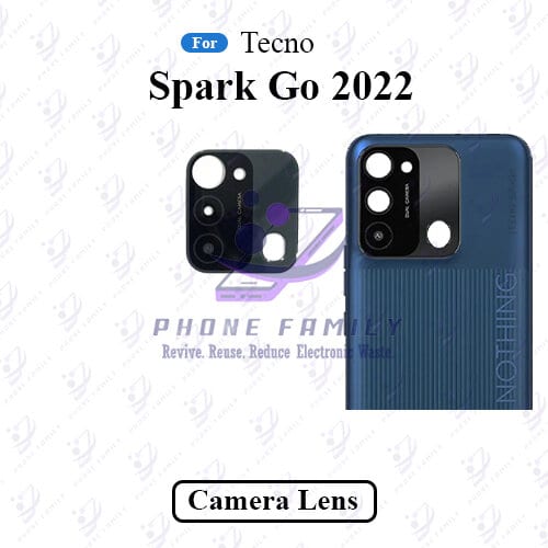 For Tecno Spark Go 2022 Camera Main Glass Lens  Replacement Part (Not Tempered Camera Glass Protector)