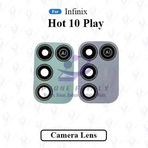 For Infinix Hot 10 Play Camera Main Glass Lens  Replacement Part (Not Tempered Camera Glass Protector)